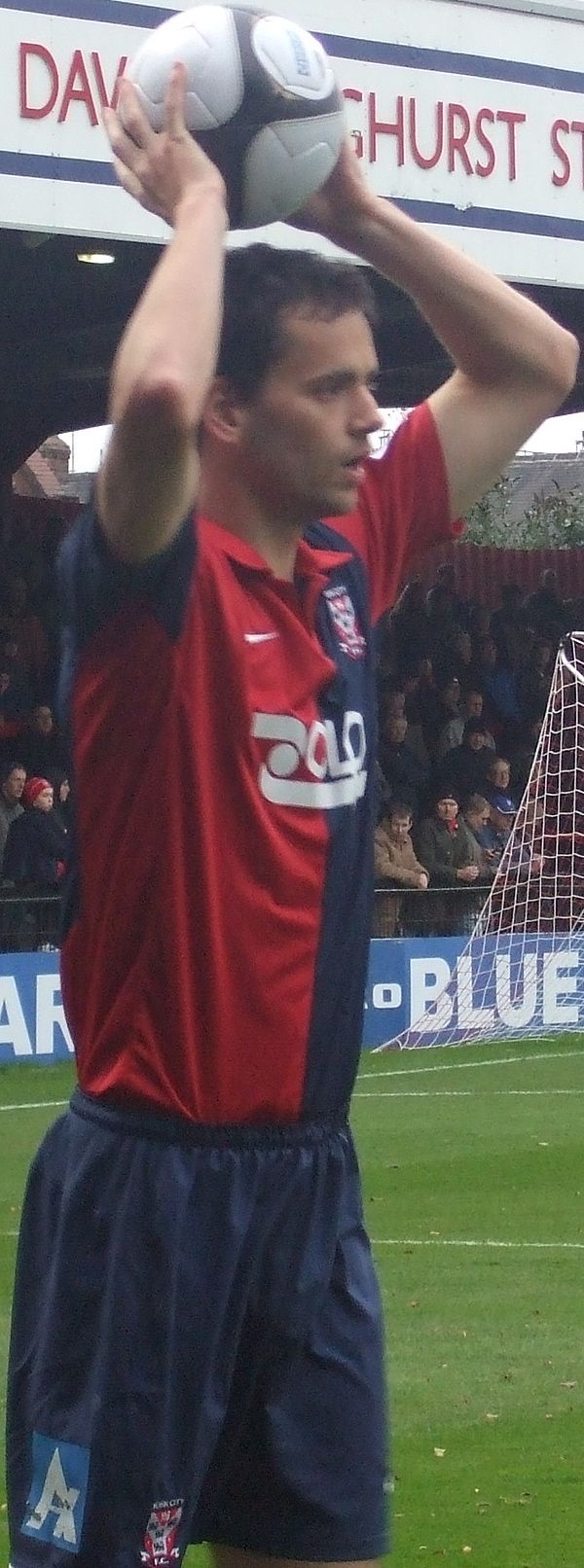 Purkiss playing for York City in 2008