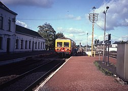 La gare de Bertrix en 1982.