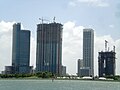 Construction progress of the northern portion of the Biscayne Wall on 5/25/2007