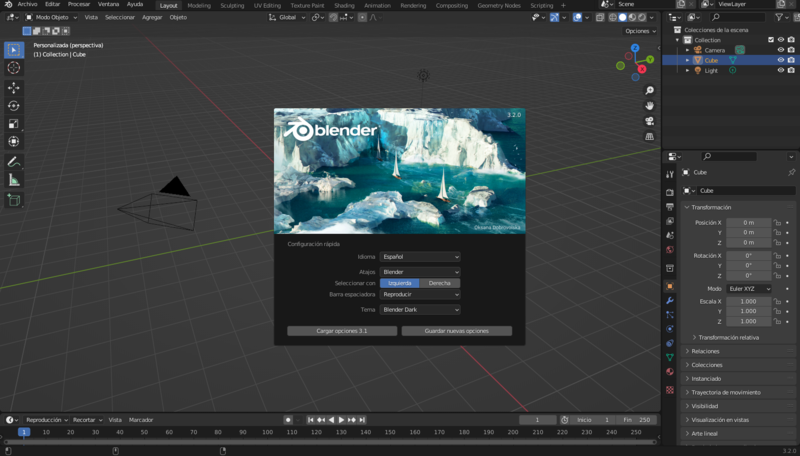 File:Blender 3.2.0 ES screenshot.png