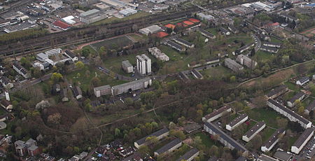 Bonn HICOG Siedlung Tannenbusch Luftaufnahme