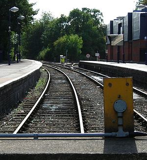 Bourne End railway station, where the driver changes ends