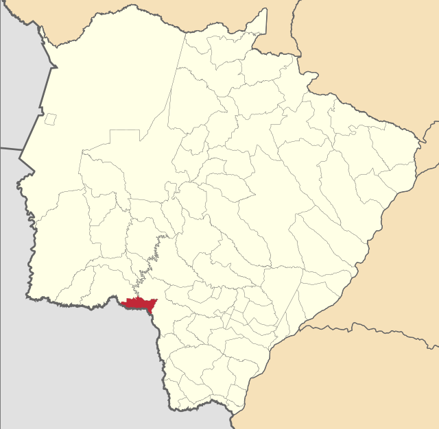 Localização de Antonio João em Mato Grosso do Sul