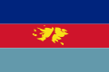 Bandeira militar británica empregada nas Malvinas.