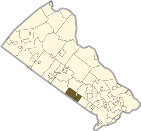 Placering af Warminster Township