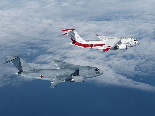 Kawasaki C-2 military transport aircraft