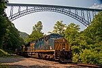 Thumbnail for File:CSX Under the New River Bridge.jpg