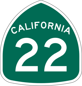 <span class="mw-page-title-main">California State Route 22</span> Highway in Los Angeles and Orange counties in California, United States