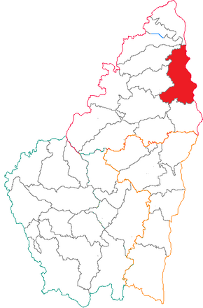 Kanton na mapě departementu Ardèche