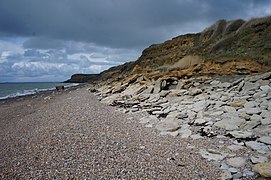 Plage de Cran Poulet, Audinghen, Pas-de-Calais - view to the north.