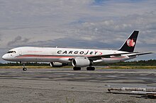 A Cargojet 757-200 at Val-d'Or Airport
