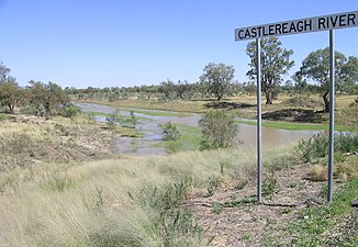 Castlereagh River vom Castlereagh Highway südlich von Walgett