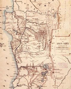 Schimbarea frontierei frontierei Chile în Ocuparea Araucaniei - 1870.jpg