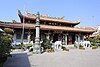 Kaiyuan Temple, Chaozhou. Note the curled ends of the top roof ridge resembling curly grass, a distinguishing feature of Chaoshan architecture.