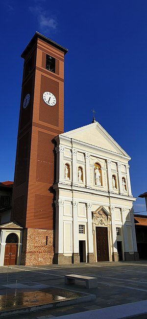 Chiesa di San Vincenzo Martire, Nole, Chiesa e campanile.jpg