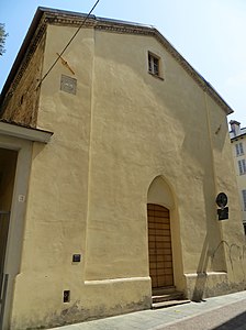 Église de Santo Stefano (Parme) - façade 2018-08-04.jpg