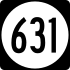 State Route 631 маркер