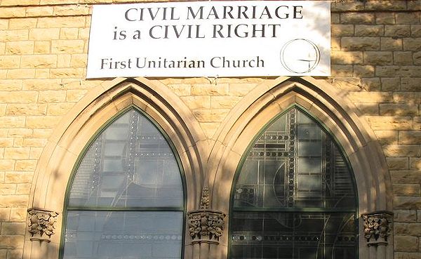 A Unitarian assembly in Louisville, Kentucky.