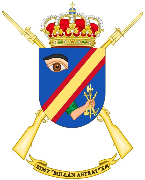 File:Coat of Arms of the 10th Spanish Legion Flag Millán Astray.svg