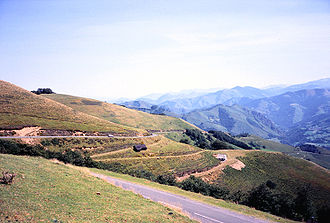 Col Bagargui, upper part of the east ramp