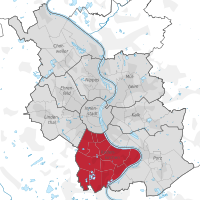 Abgrenzung des Stadtbezirks Rodenkirchen in Köln