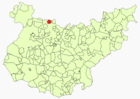 Расположение муниципалитета Кордобилья-де-Лакара на карте провинции
