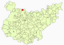 Cordobilla de Lácara - Carte