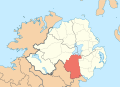 B: County Armagh (follows convention, using "surrounding territories" for ROI)