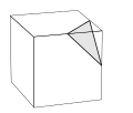 Figura de vèrtex de "semiaresta" del cub