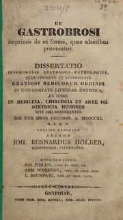 Thumbnail for File:De gastrobrosi imprimis de ea forma, quae ulceribus provocatur. Dissertatio inauguralis anatomico-pathologica ... (IA b30361436).pdf