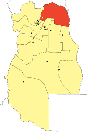Департамент Лавалье на карте