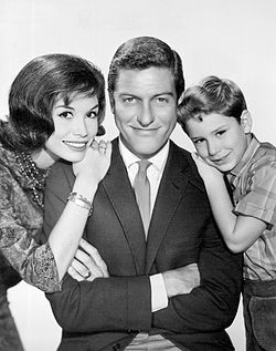 Dick Van Dyke Petrie family 1963.JPG