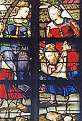 Judith en Holofernes - detail glas 6 St. Janskerk (Dirck Crabeth - 1571)