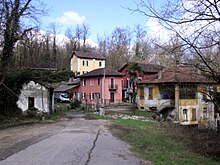 La località denominata Dogana da Rödur vista dal territorio italiano