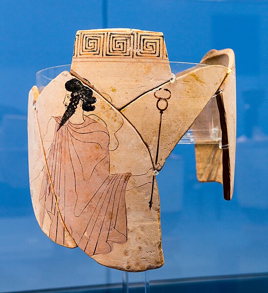 File:Early classical white ground lekythos ARV extra Hermes Psychopompos leading deceased woman to Charon (02).jpg