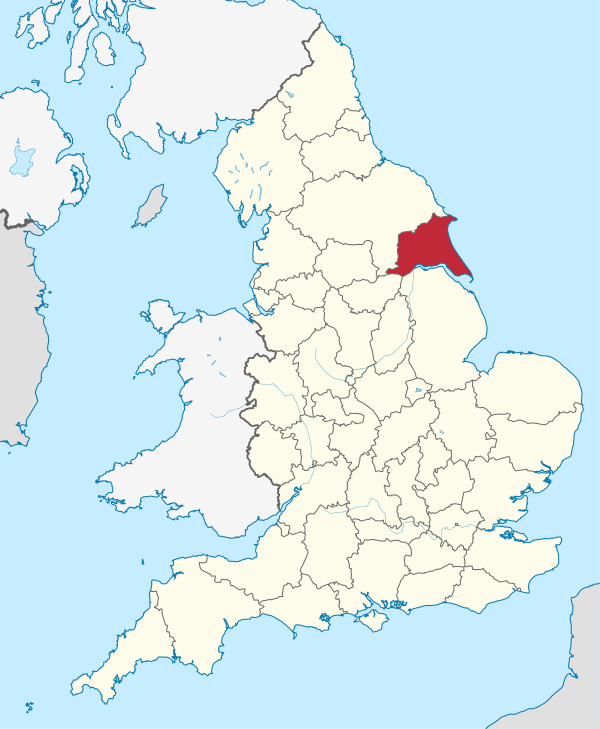 East Riding of Yorkshire (ceremonial county) in England.svg
