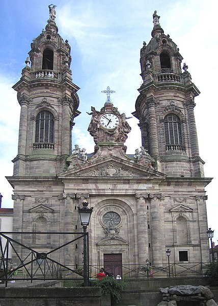 Église Saint-Jacques in Lunéville, established by Stanisław Leszczyński, king of Poland and Grand Duke of Lithuania in 1745.