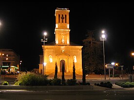 Igreja de Talence, iluminada.