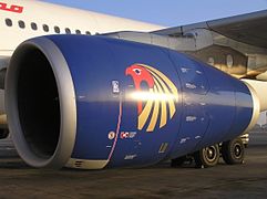 Rolls-Royce Trent 772B-Triebwerk an einer A330-243 der Egypt Air