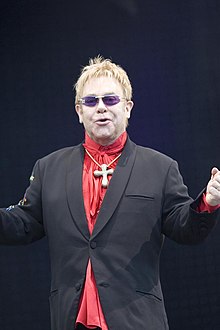 Sir Elton John was born and grew up in Pinner Elton John on stage, 2008.jpg
