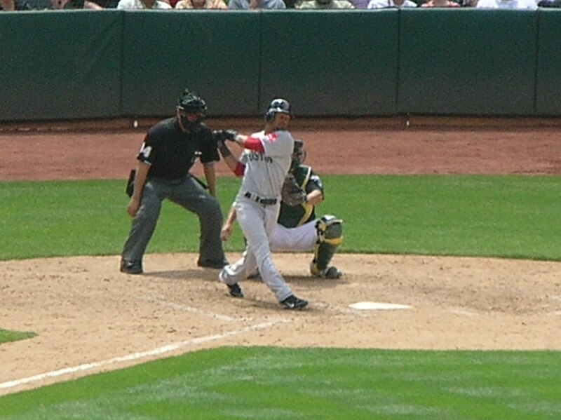 File:Eric Patterson at bat at Red Sox at A's 2010-07-21.JPG