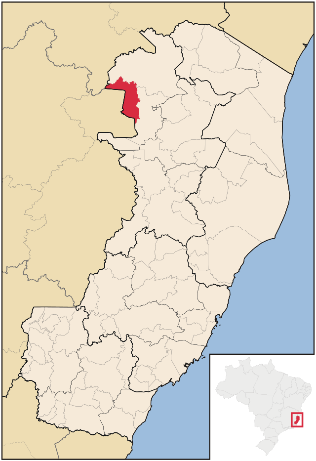 Localização de Água Doce do Norte no Espírito Santo