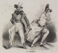 La Tentation, from Diableries, 1832