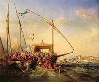 Bataille navale remportée devant l'île d'Embro, 1346, 1842, Reggia di Versailles