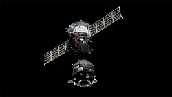 Soyouz MS-16 en approche de l'ISS