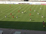 UEFA Europa League qualifying match between Rabotnički and Crusaders