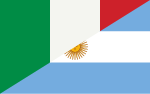 Миниатюра для Файл:Flag of Argentina and Italy.svg