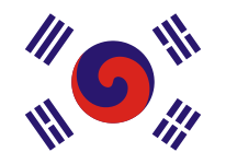 Flag of Joseon (1882–1897) and the Korean Empire (1893)