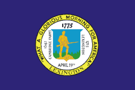 Flag of Lexington, Massachusetts