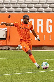 Ashtone Morgan is Toronto FC's first homegrown player to appear in over 100 games. Forge-fc-ashtone-morgan.jpg